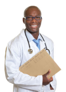 doctor holding folder